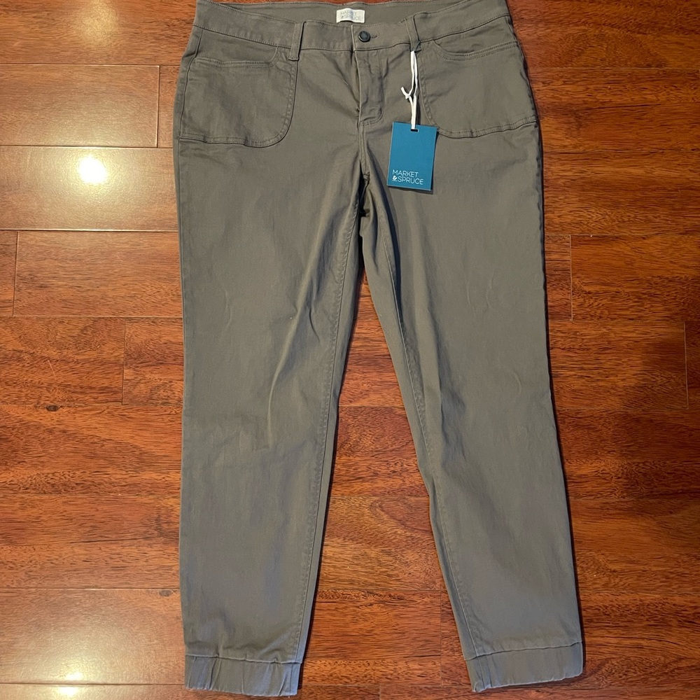 Market & Spruce Zita Casual Jogger - Grey - Size 16